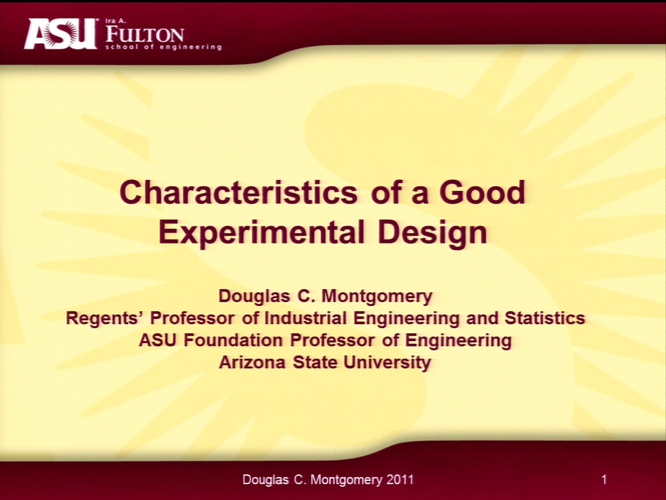 Characteristics Of A Good Experimental Design